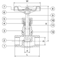 Inline Industries Globe Valve, 907